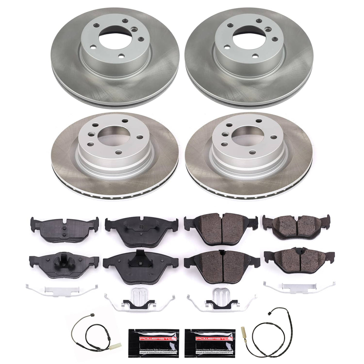 Power Stop 11-13 BMW 328i Front and Rear Semi-Coated Rotor Kit