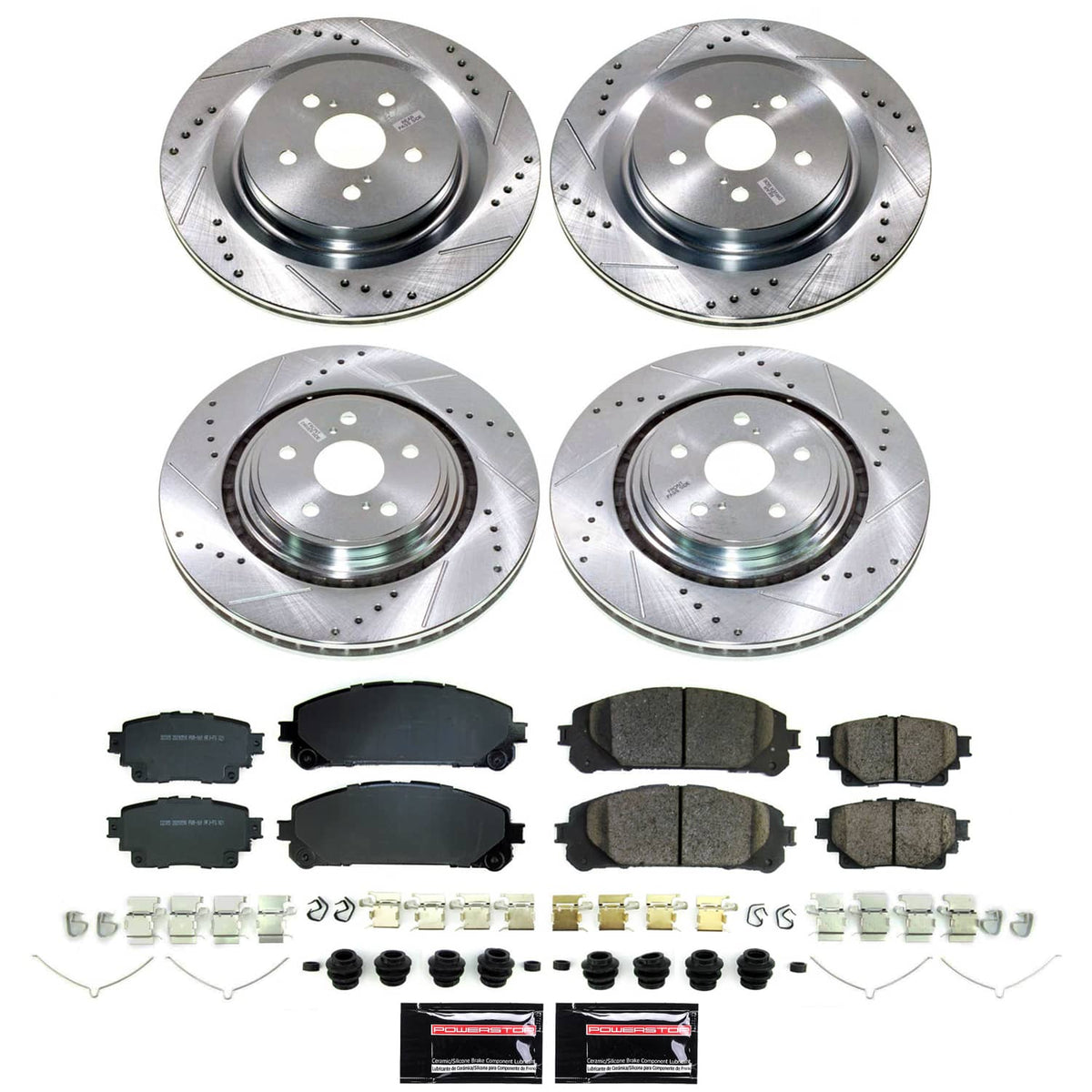 Power Stop 20-22 Toyota Highlander Front and Rear Z23 Evolution Brake Kit