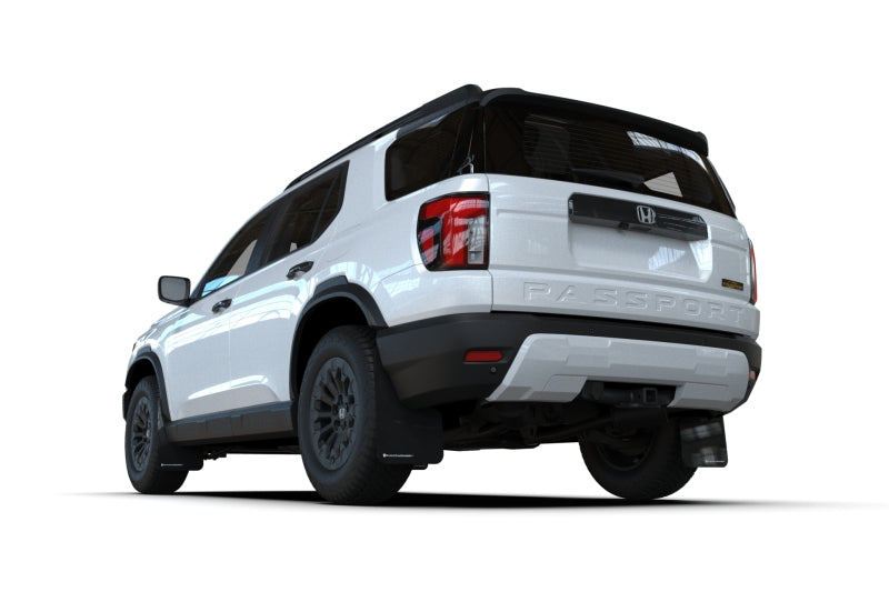 Rally Armor 2026 Honda Passport Black UR Mudflap - Metallic Black Logo