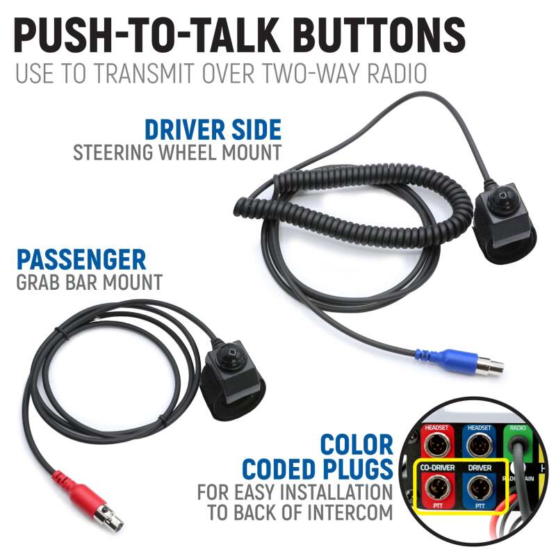 Rugged Radios Kawasaki Teryx4/Teryx5 H2 Comp Comm Kit w/ BT Intercom & 2-Way - 696/M1 VHF Bus Band