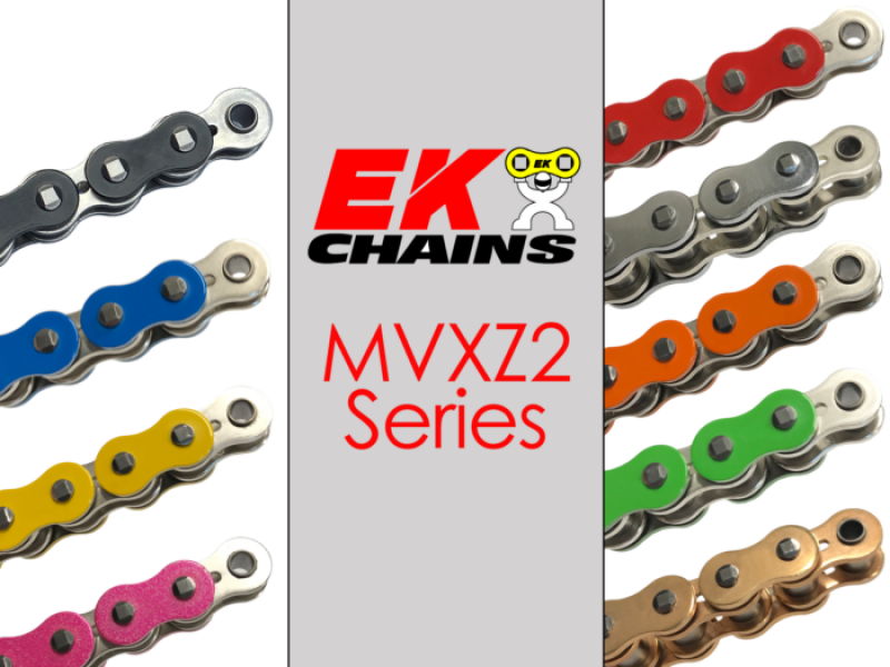 Vortex Racing EK 525 MVXZ2 Rivet Master 120 Links- Chrome