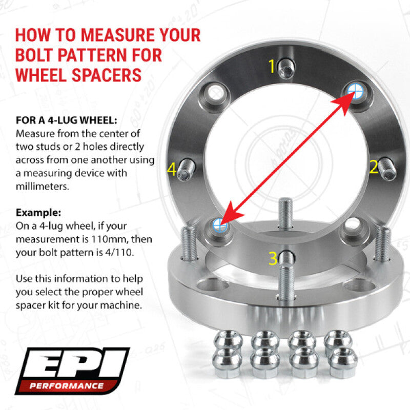 EPI 4/156 Wheel Spacer 2 in. 10mm.