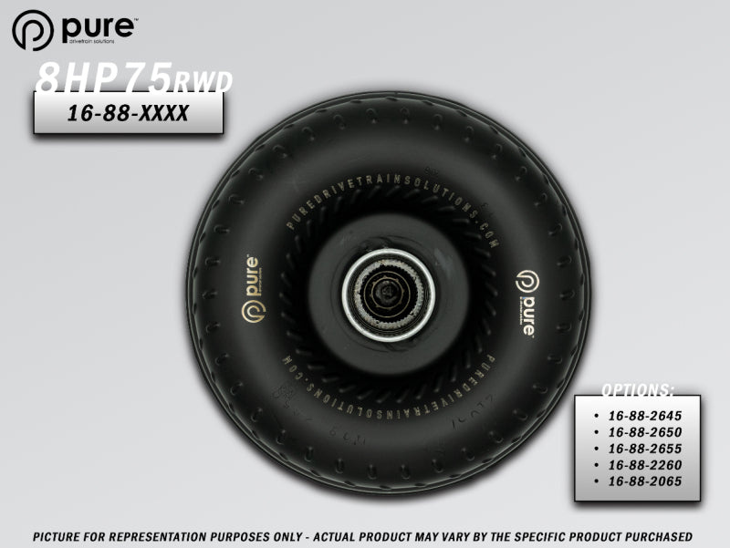Pure Drivetrain 8HP75 High Performance Billet Race Torque Converter - 22/60 Stator - RWD