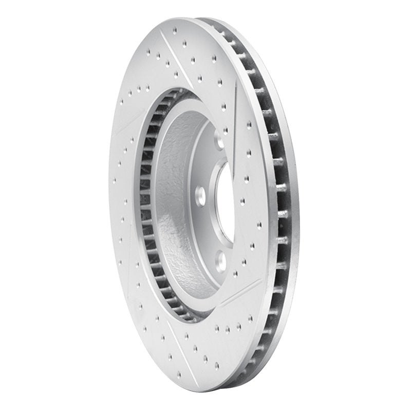 R1 67-70 Chevrolet Biscayne Front Left Drilled & Slotted Geo-Carbon Rotor
