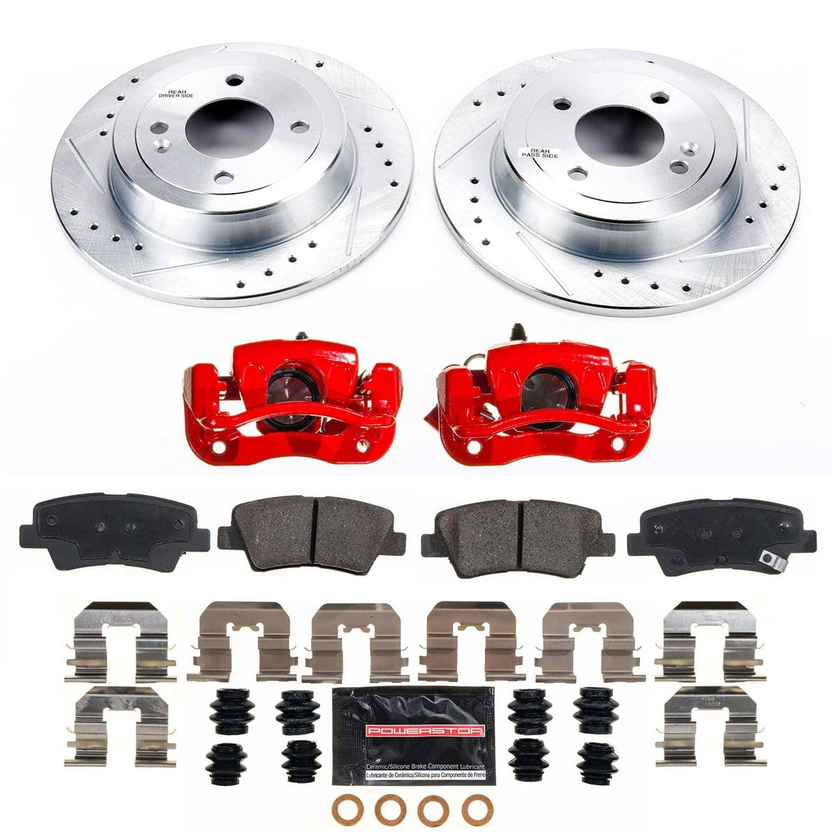 Power Stop 12-17 Kia Rio Rear Z23 Evolution Kit w/Calipers