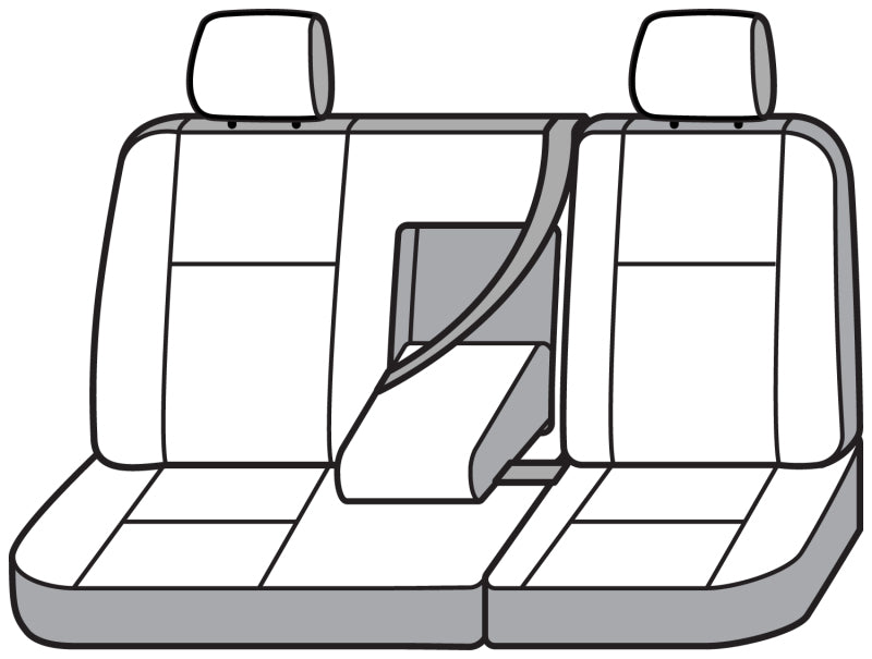 Covercraft 16-24 Nissan Titan Polycotton SeatSaver Custom Second Row Seat Covers - Charcoal