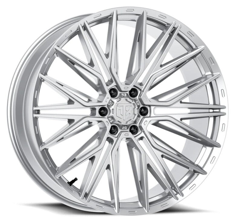 MTX Gangstar Silver Machined 20x9in / 6x135 BP / 18mm Offset / 87.1mm Bore