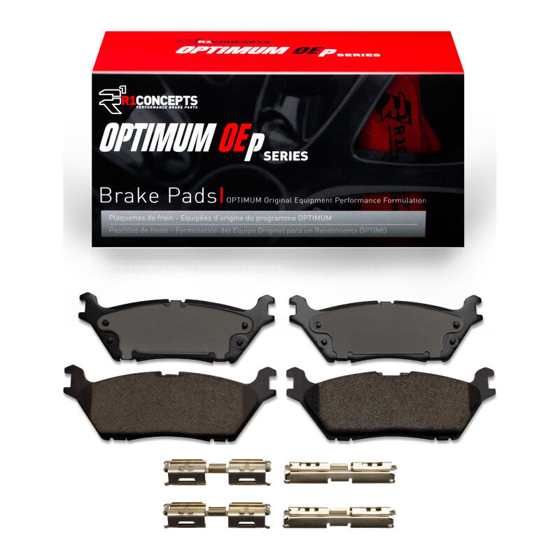 R1 2015-2021 Ford F-150 RWD Rear R1 Optimum OE Pads & Hardware Kit