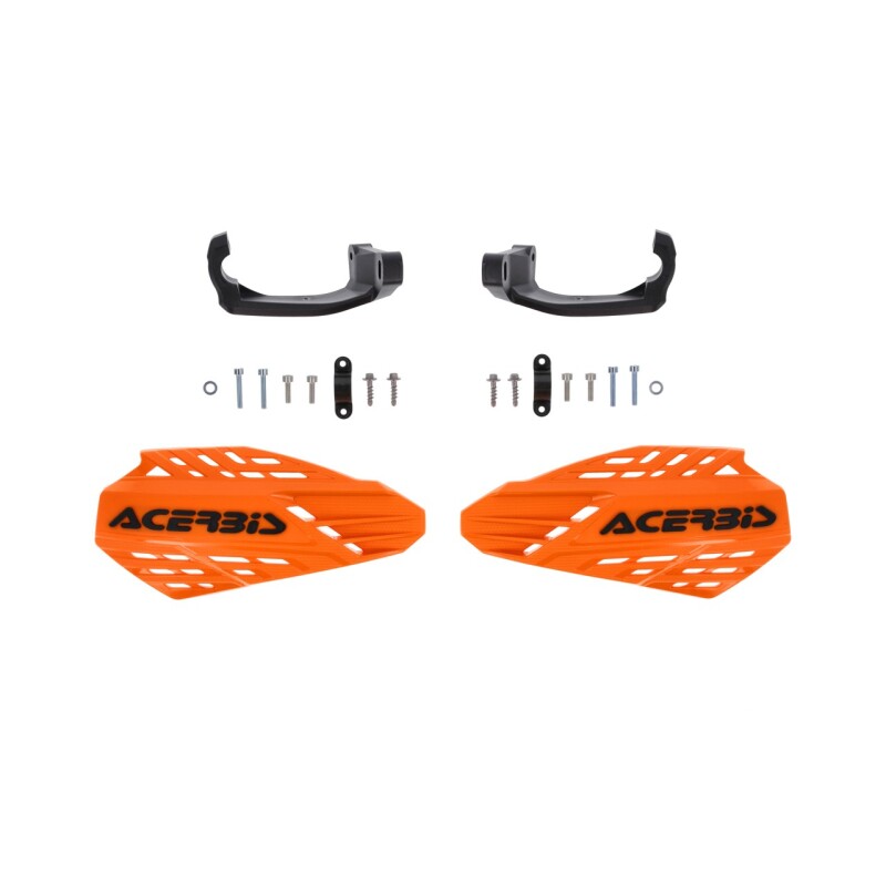 Acerbis Linear Vented Handguard - Orange/Black