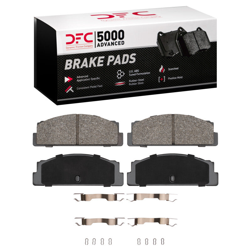DFC 66-83 Fiat X-1/9 Rear 5000 Advanced Semi Metallic Brake Pads and Hardware Kit