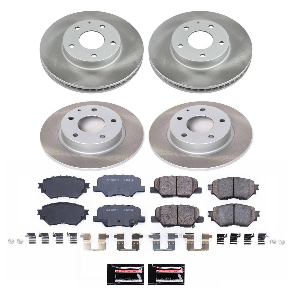 Power Stop 14-16 Mazda 3 Front and Rear Semi-Coated Rotor Kit