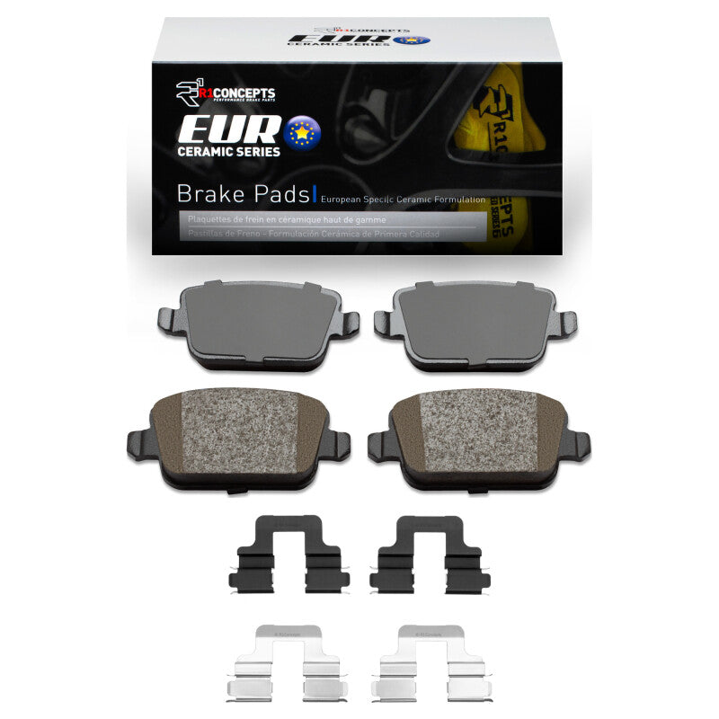 R1 07-10 Volvo S80 Rear Euro Ceramic Pads & Hardware Kit
