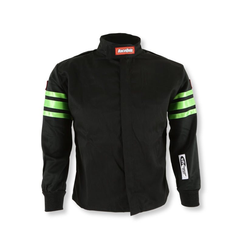 RaceQuip Green Trim SFI-1 JR. Jacket - KSmall