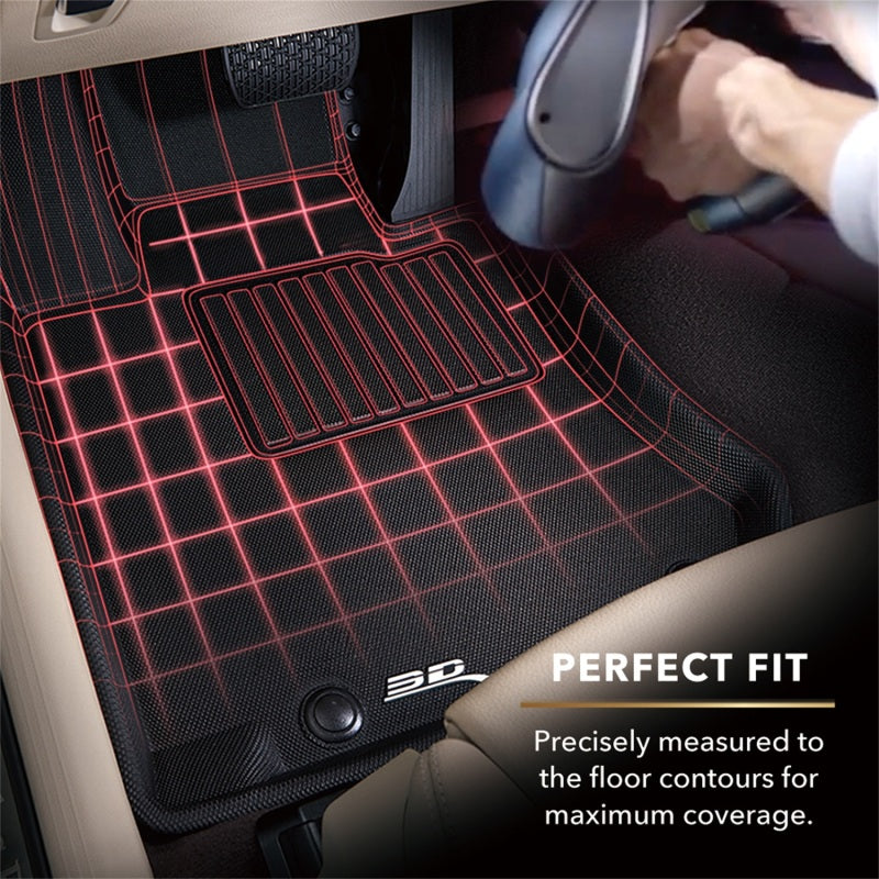 3D MAXpider 20-23 Mazda Cx-9 6-Seat W/O R2 Console Kagu Black R1 R2 R3