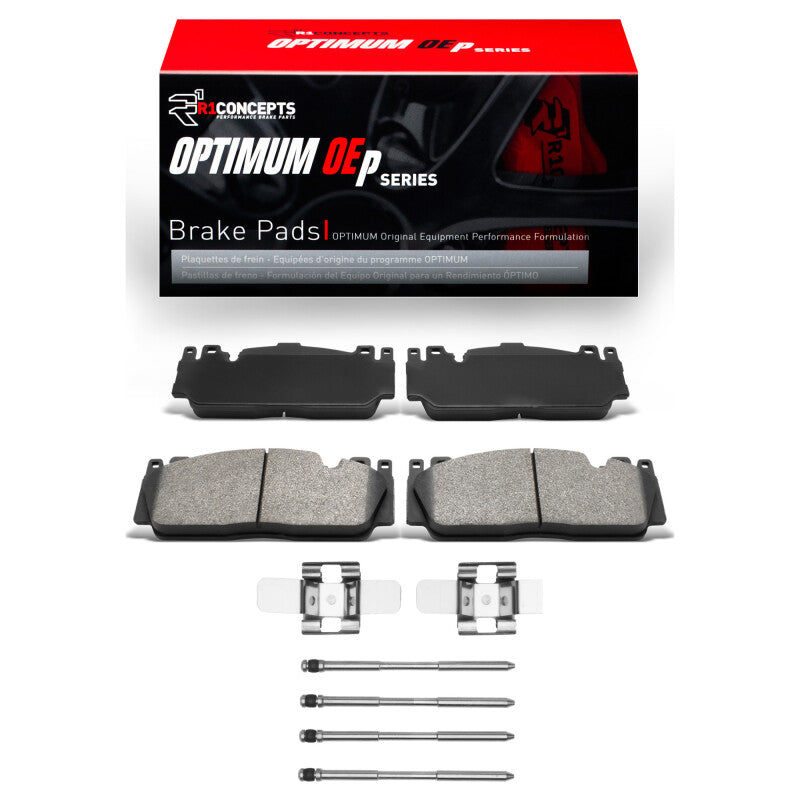 R1 12-21 BMW M6 Gran Coupe Front Optimum OE Pads & Hardware Kit