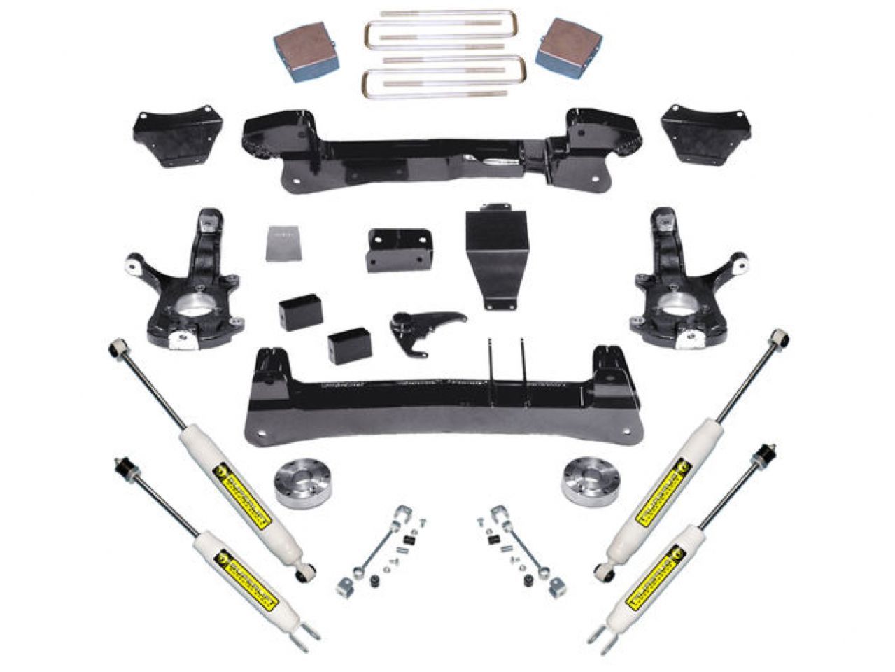 Superlift 99-06 Chevy Silv/GMC Sierra 1500 4WD 6in Lift Kit - Knuckle Kit w/ Superlift Shocks