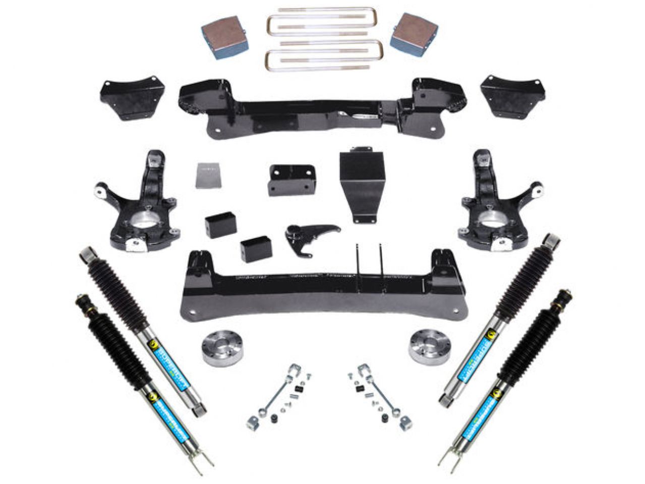 Superlift 99-06 Chevy Silv/GMC Sierra 1500 4WD 6in Lift Kit - Knuckle Kit w/ Superlift Shocks