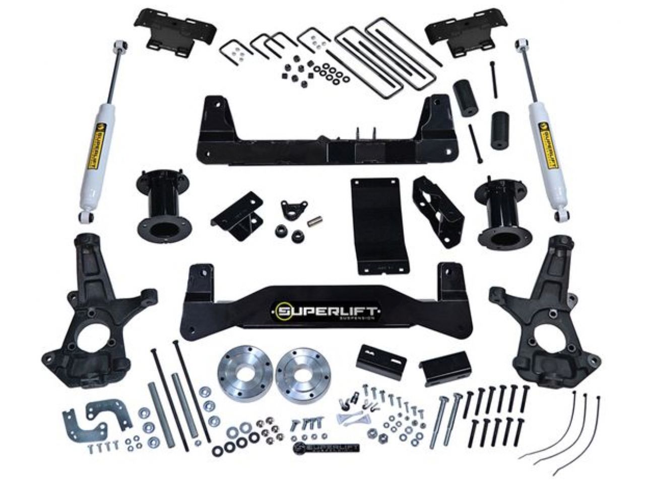 Superlift 07-13 Chevy Silv/GMC Sierra 1500 4WD 6.5in Lift Kit w/ Superlift Rear Shocks