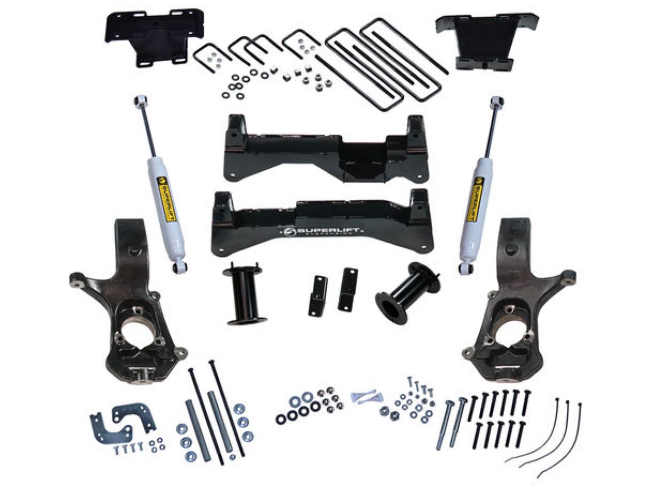 Superlift 07-16 Chevy Silv/GMC Sierra 4WD w/ Cast Steel Control Arms 8in Lift Kit w/ SLF Rear Shocks