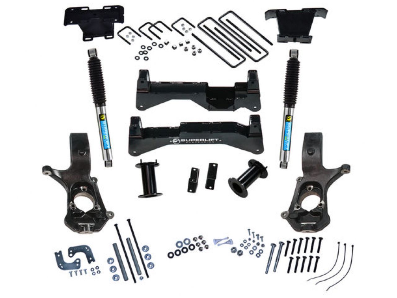 Superlift 07-16 Chevy Silv/GMC Sierra 2WD w/ Cast Steel Control Arms 8in Lift Kit w/ BIL Rear Shocks