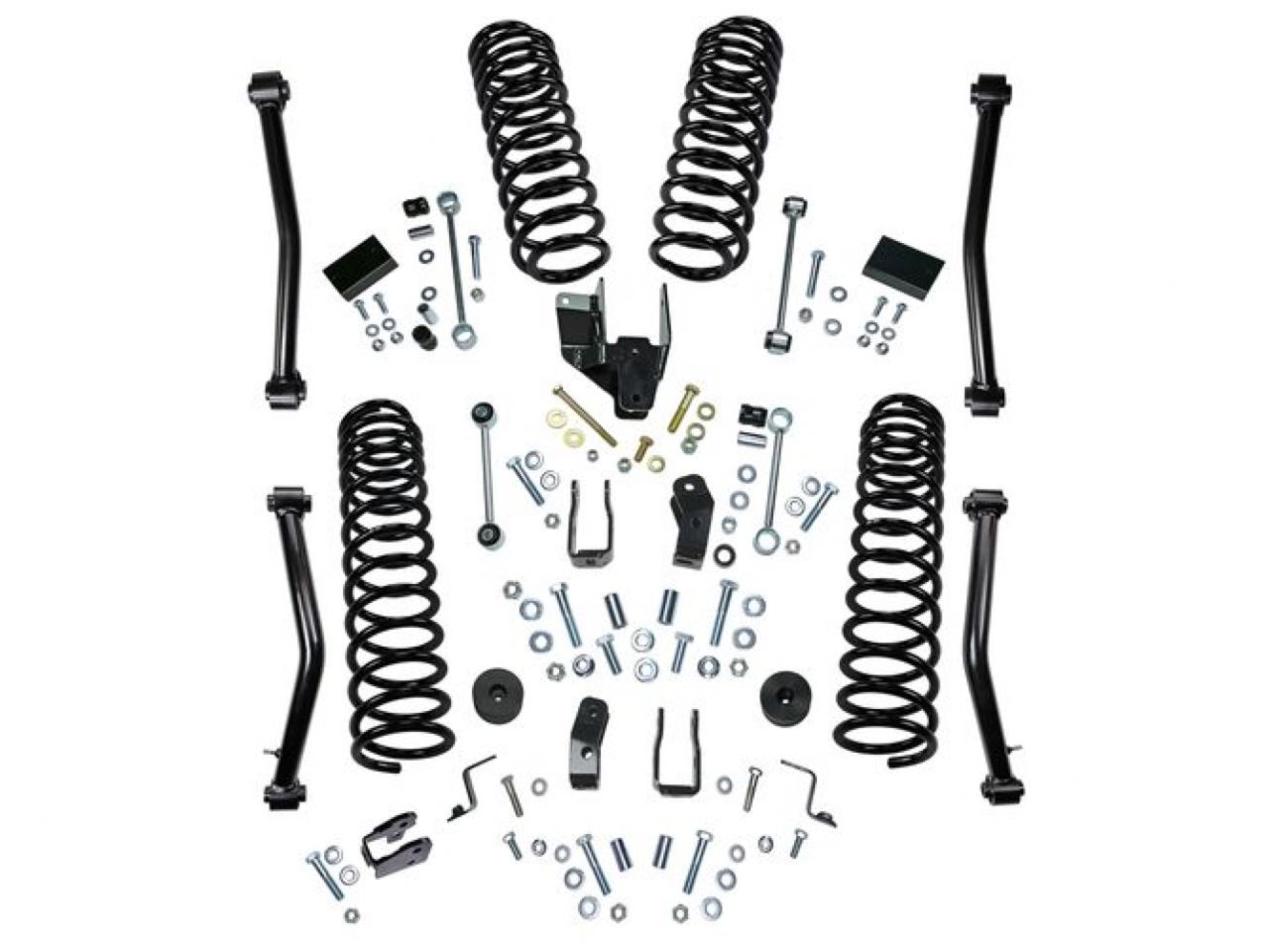 18-19 Jeep Wrangler JL Unlimited 4in Dual Rate Coil Lift Kit- Incl Rubicon w/ Shock Extensions