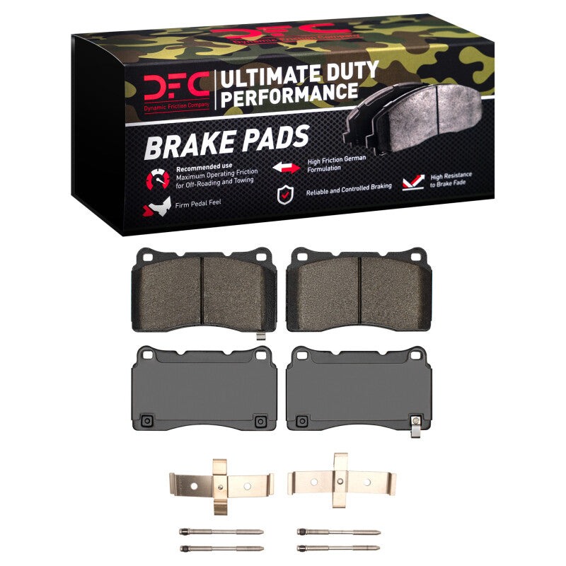 DFC 10-16 Hyundai Genesis Coupe Front Ultimate Duty Performance Brake Pads & Hardware Kit