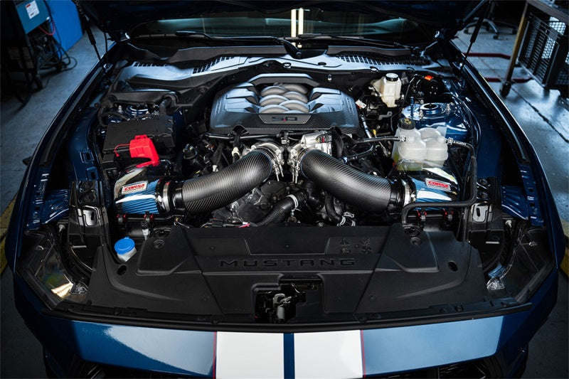 Corsa 2024+ Ford Mustang GT 5.0L Carbon Fiber Cold Air Intake w/ MaxFlow Oiled Air Filters - Matte