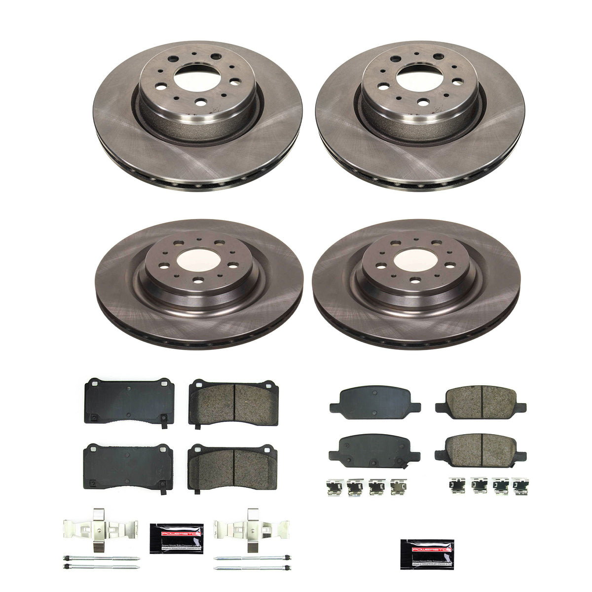 Power Stop 17-21 Tesla 3 Front and Rear Autospecialty Brake Kit