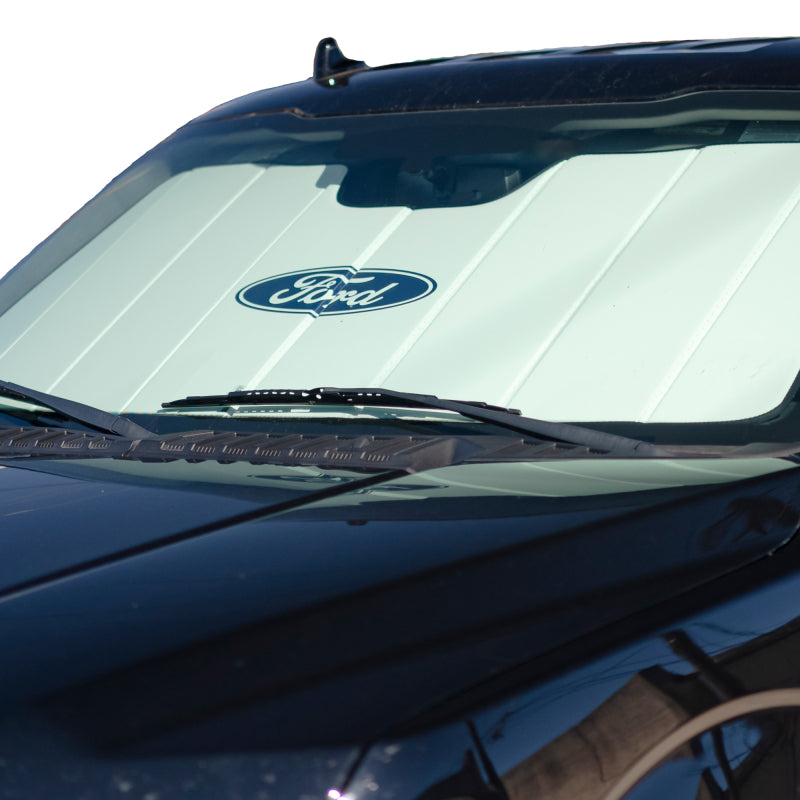 Covercraft UVS100 Premier Series Custom Sunscreen with Ford Blue Oval logo