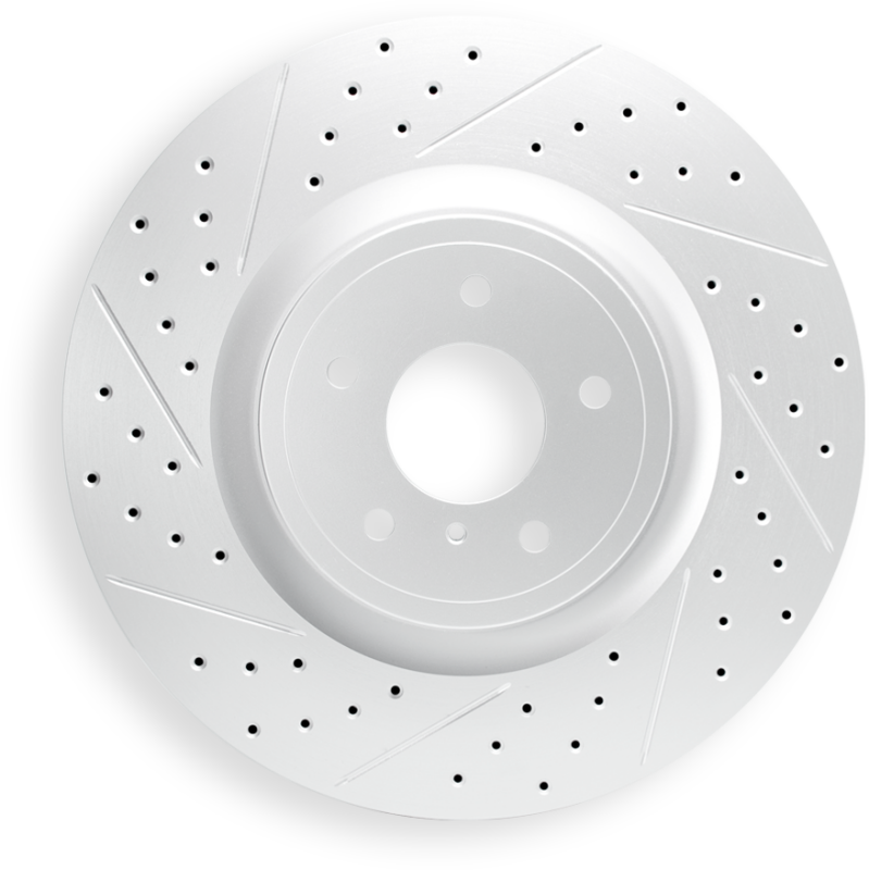 R1 10-18 Nissan Patrol (Latin America) Front Right Drilled & Slotted Geo-Carbon Rotor