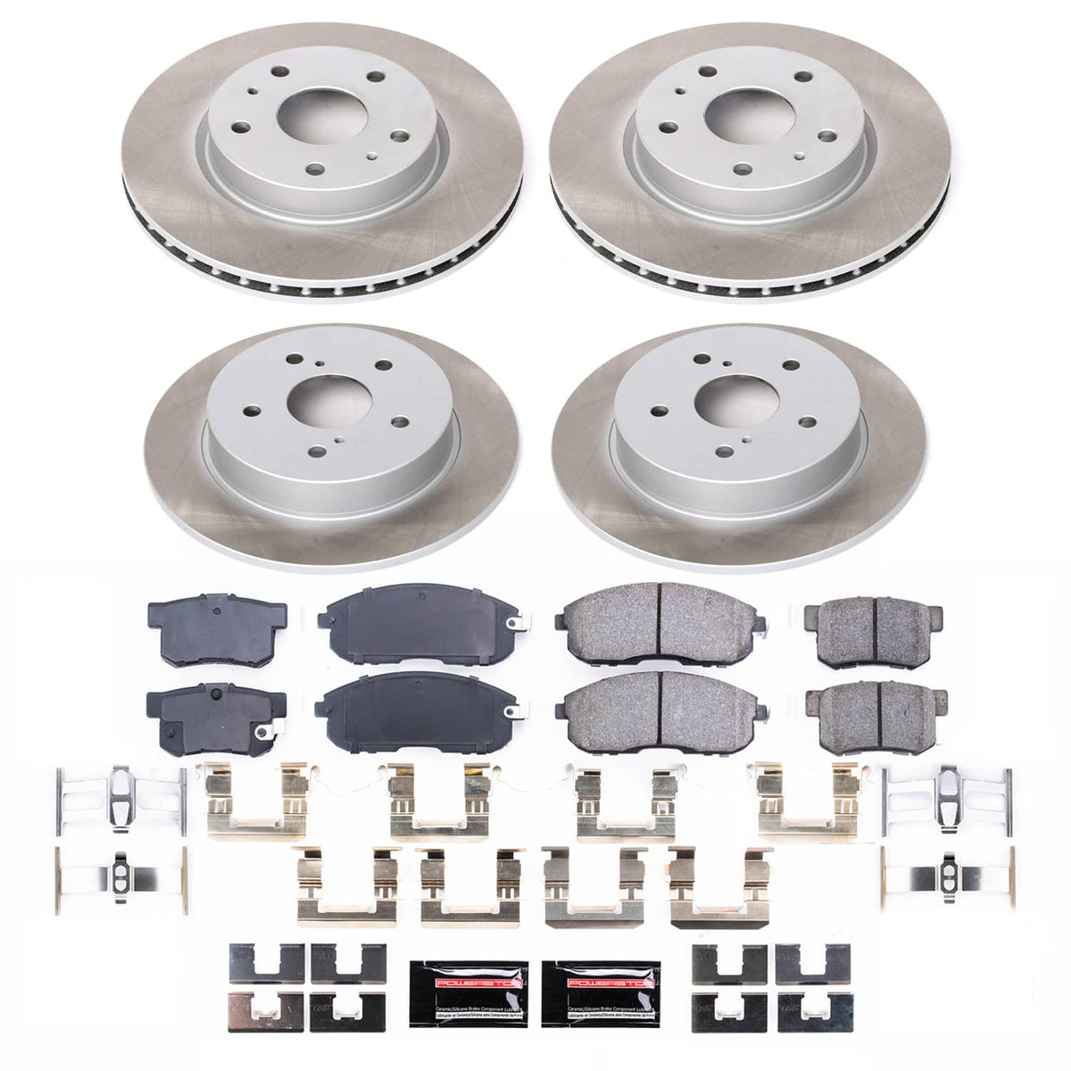 Power Stop 07-13 Suzuki SX4 Front and Rear Semi-Coated Rotor Kit