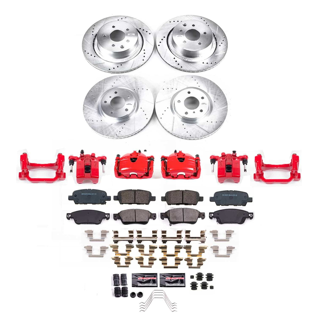 Power Stop 14-15 Infiniti Q60 Front and Rear Z23 Evolution Kit w/Calipers