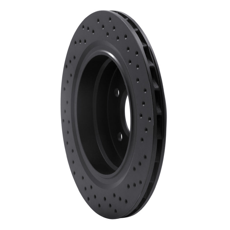 R1 95-02 BMW M3 Rear Right Drilled Black Brake Rotor