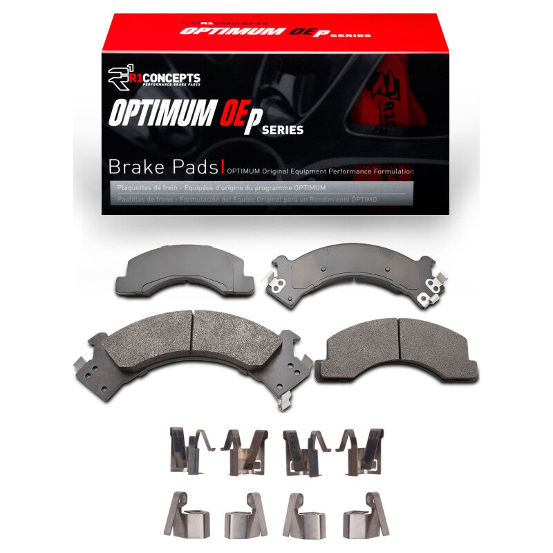 R1 88-97 Chevrolet W3500 Gas Engine Front Optimum OE Pads & Hardware Kit
