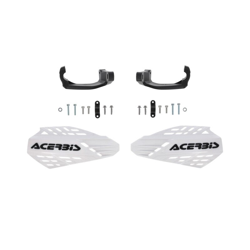 Acerbis Linear Vented Handguard - White/Black