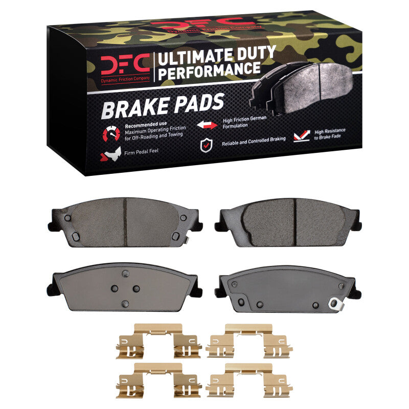 DFC 07-20 Cadillac Escalade EXT Rear Ultimate Duty Performance Brake Pads and Hardware Kit