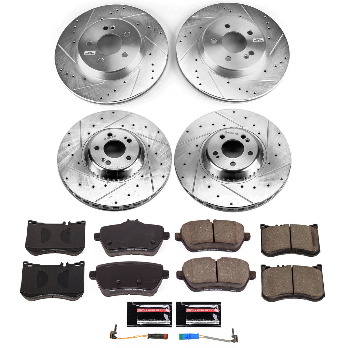Power Stop 18-20 Mercedes-Benz S450 Front & Rear Z23 Evolution Brake Kit