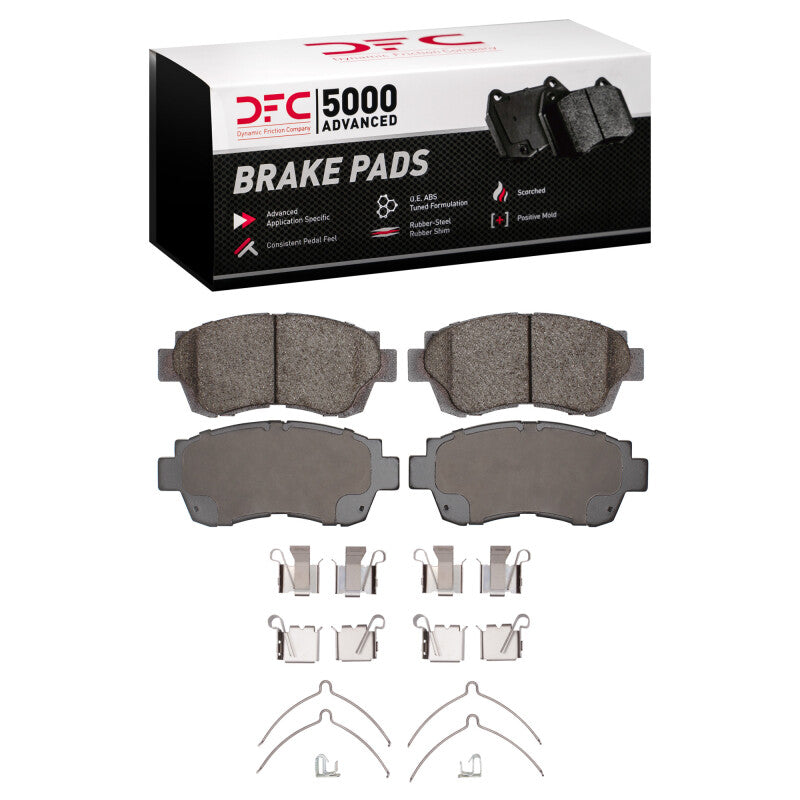 DFC 90-98 Lexus ES300 Front 5000 Advanced Ceramic Brake Pads and Hardware Kit