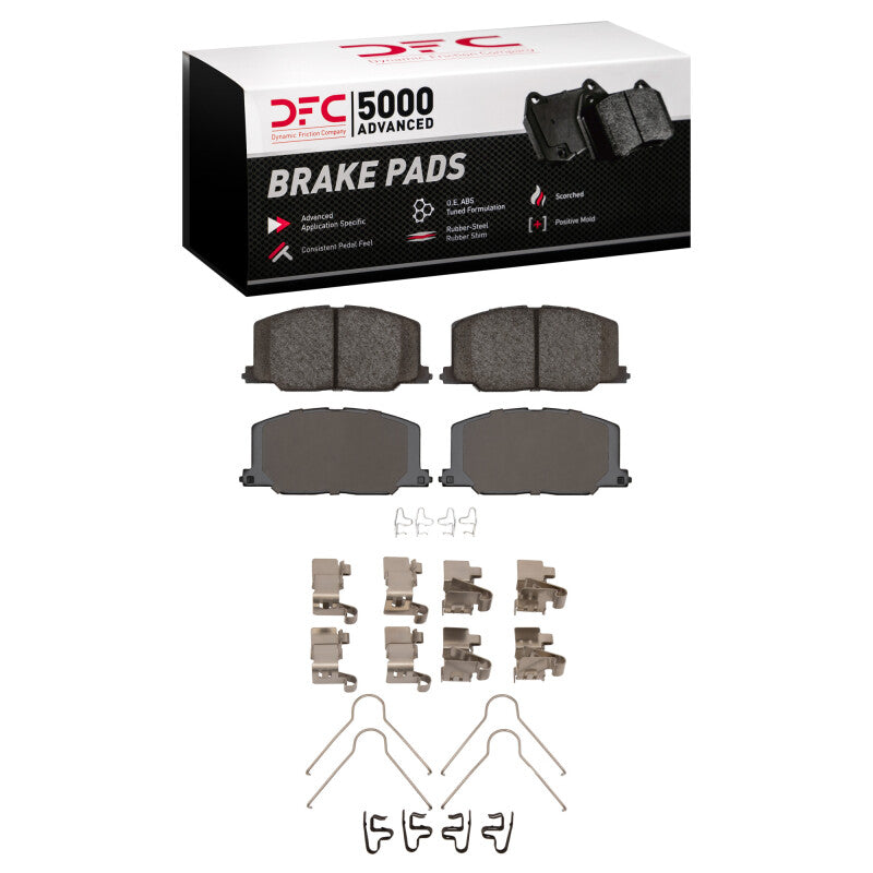 DFC 87-93 Lexus ES250 Front 5000 Advanced Ceramic Brake Pads and Hardware Kit