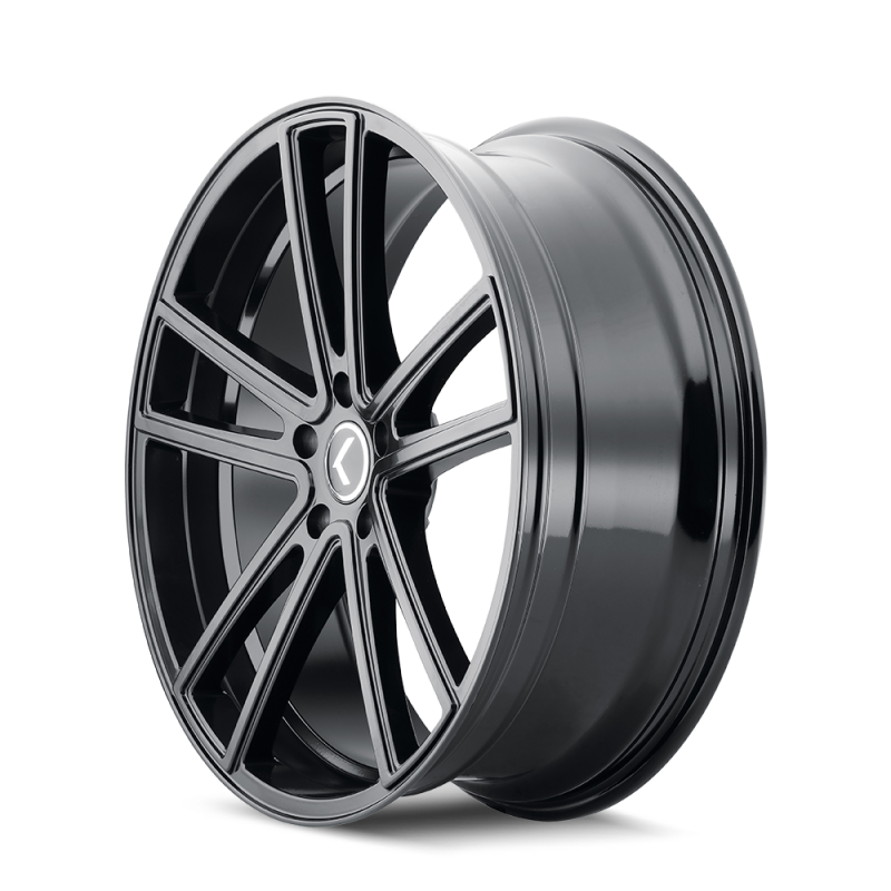 Kraze KR190 Lusso 22x8.5 / 5x115 BP / 38mm Offset / 72.62mm Hub Gloss Black Wheel