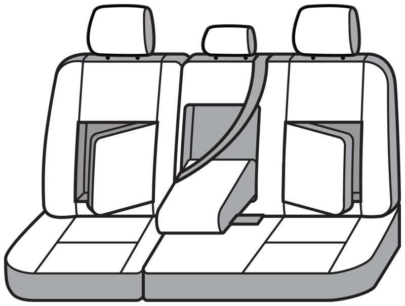Covercraft 19-24 Chevrolet Silverado Waterproof Polyester SeatSaverSecond Row Seat Covers - Grey