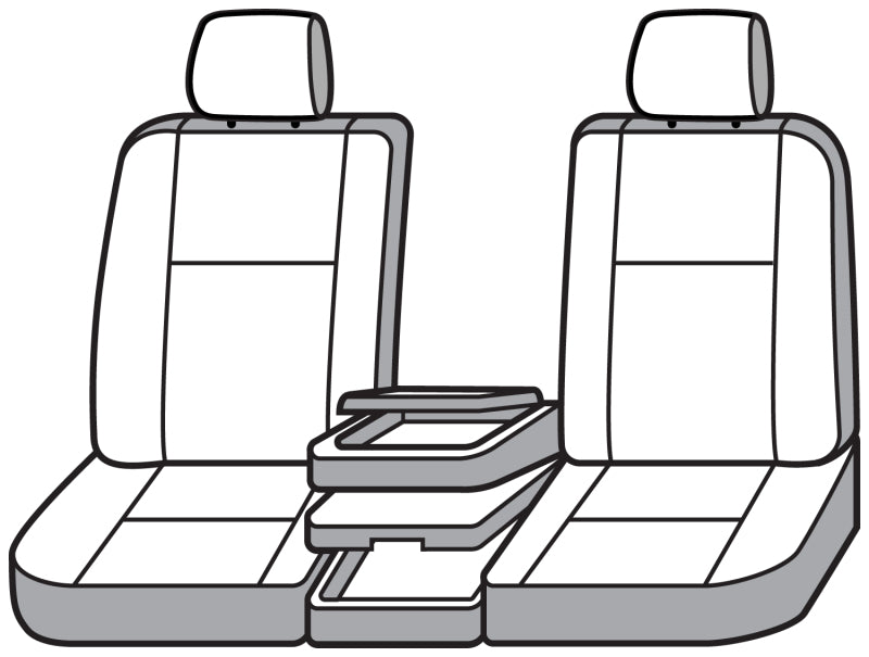 Covercraft 17-24 Dodge RAM 5500 Waterproof Polyester SeatSaver Custom Front Row Seat Covers - Grey
