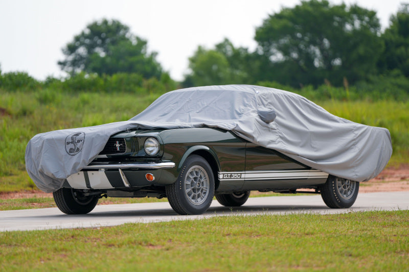 Covercraft 66-68 Ford Mustang  Custom Weathershield Hp Car Cover w/ Blk  Snake Medallion Logo