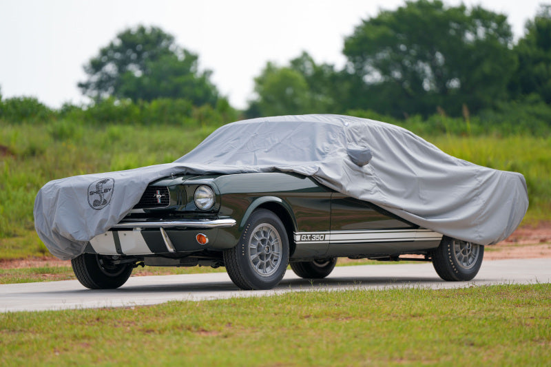 Covercraft 66-68 Ford Mustang  Custom Weathershield Hp Car Cover w/ Blk  Snake Medallion Logo