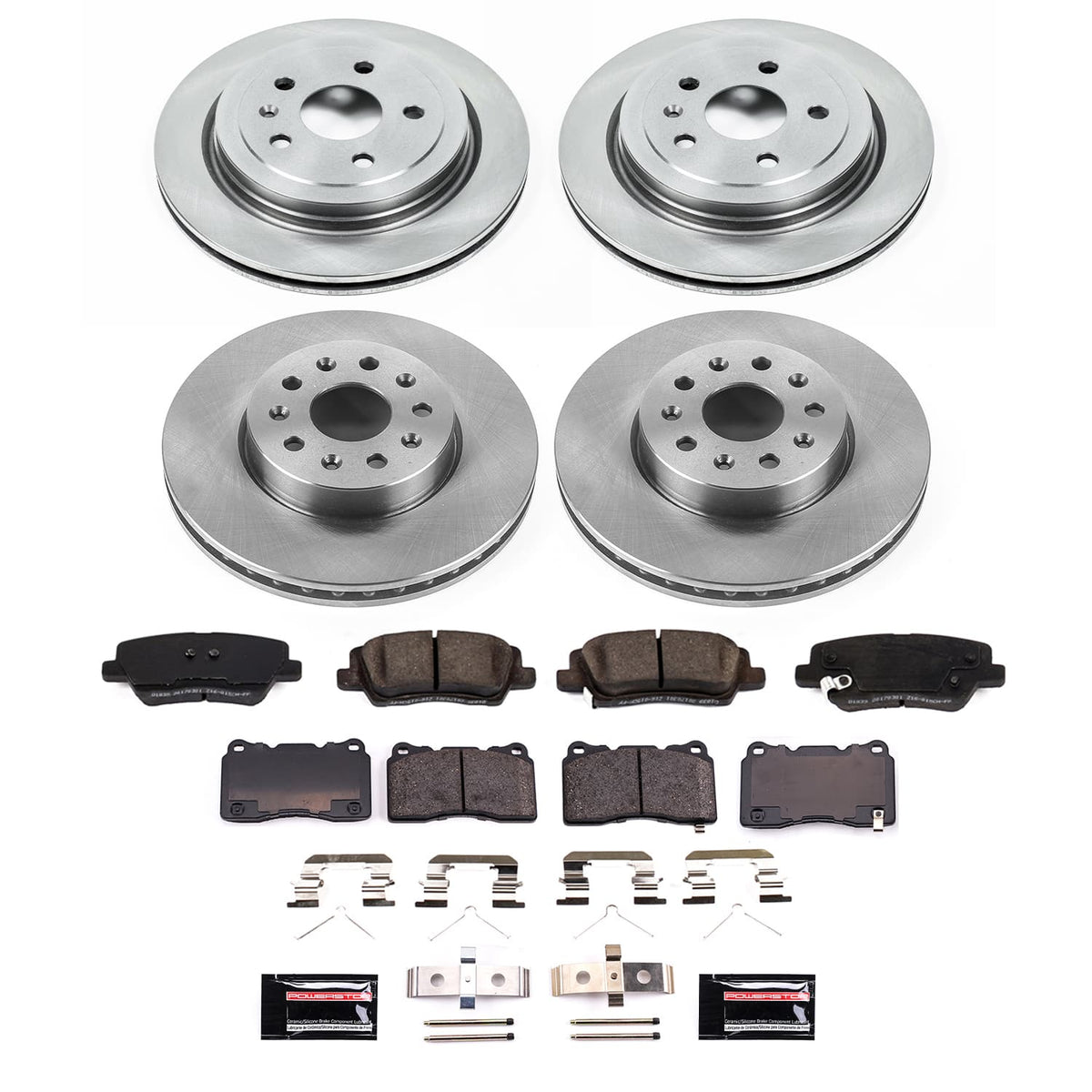 Power Stop 2019 Cadillac CTS Front and Rear Autospecialty Brake Kit
