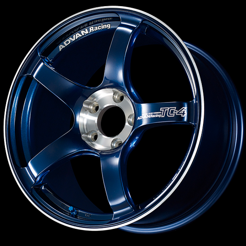 Advan TC-4 SE 16x6.5 / +45 Offset / 4x100 / 63mm Bore / Racing Indigo Blue and Diamond Cut