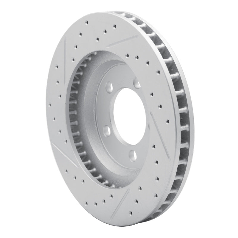 R1 65-66 Ford Galaxie Front Right Drilled & Slotted Geo-Carbon Rotor