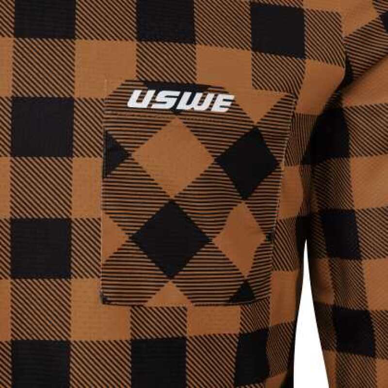 USWE Flannel Long Sleeve Lightweight Off-Road Jersey Bronze - Large