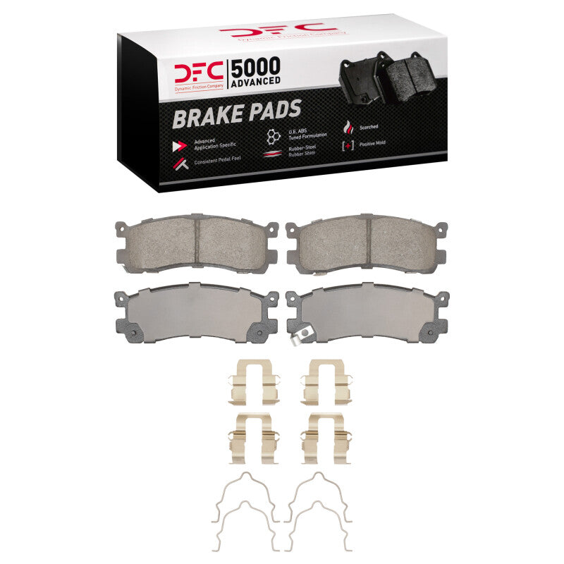 DFC 88-91 Mazda 929 Rear 5000 Advanced Ceramic Brake Pads and Hardware Kit