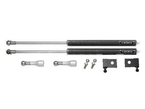 NRG Carbon Fiber Hood Damper Kit - Mazda RX-8 / Protege